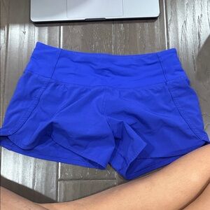 lululemon athletica Vibrant Blue Athletic Shorts